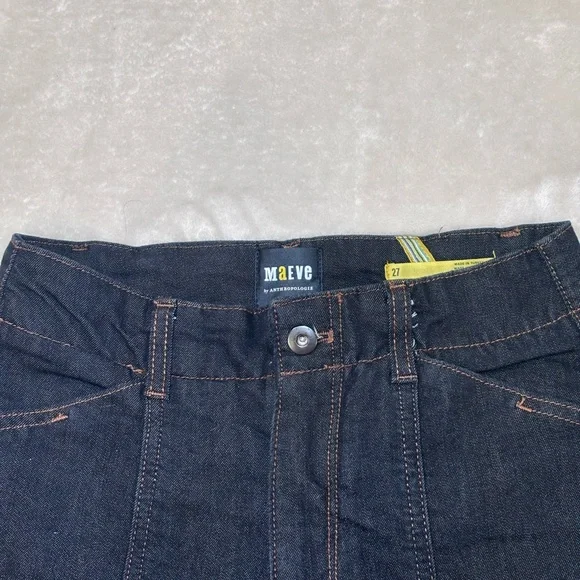 Anthropologie Maeve Dark Blue Wide-Leg Jeans - Picture 2 of 9